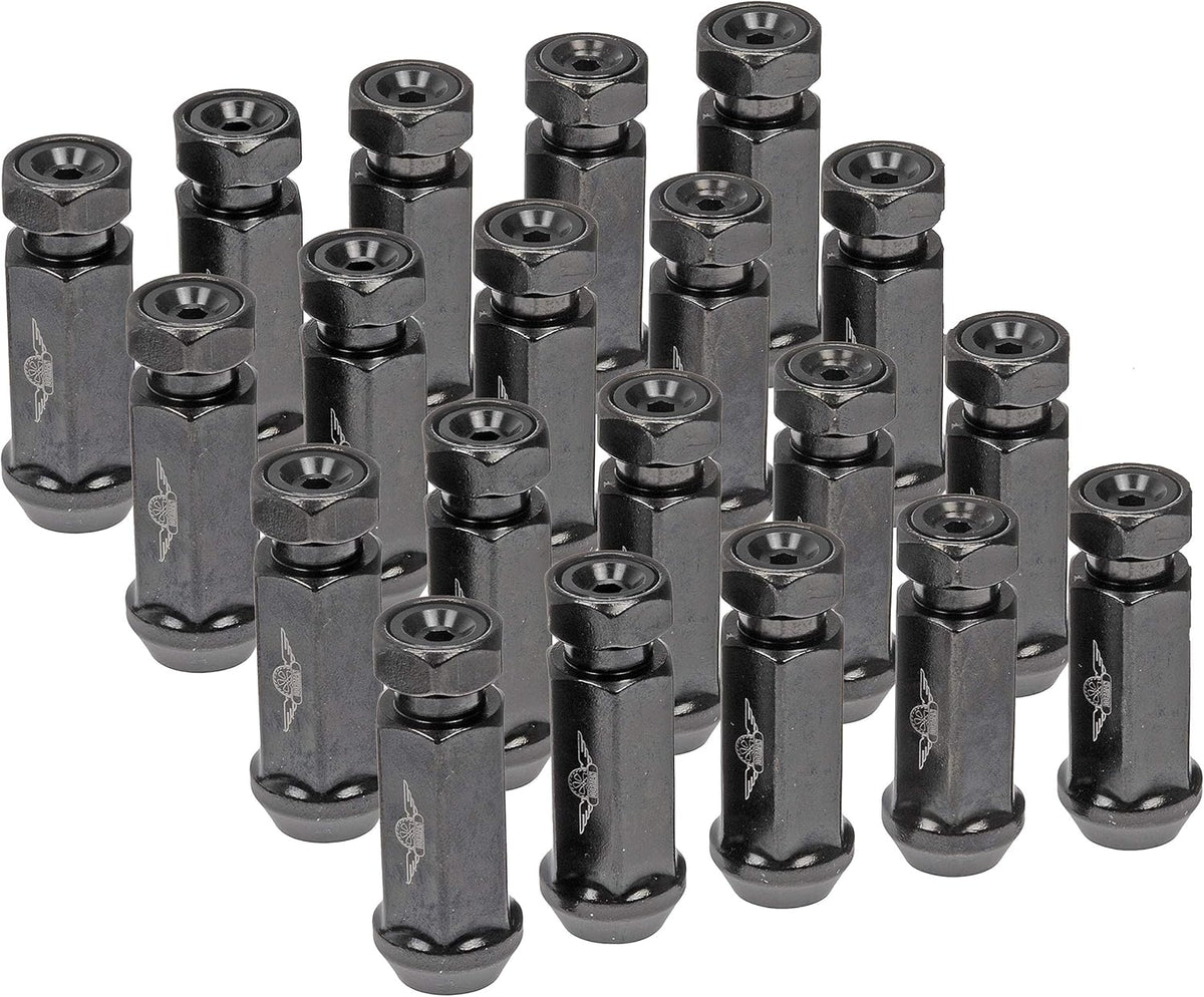 Black 20 Pack Wheel Nut Q101