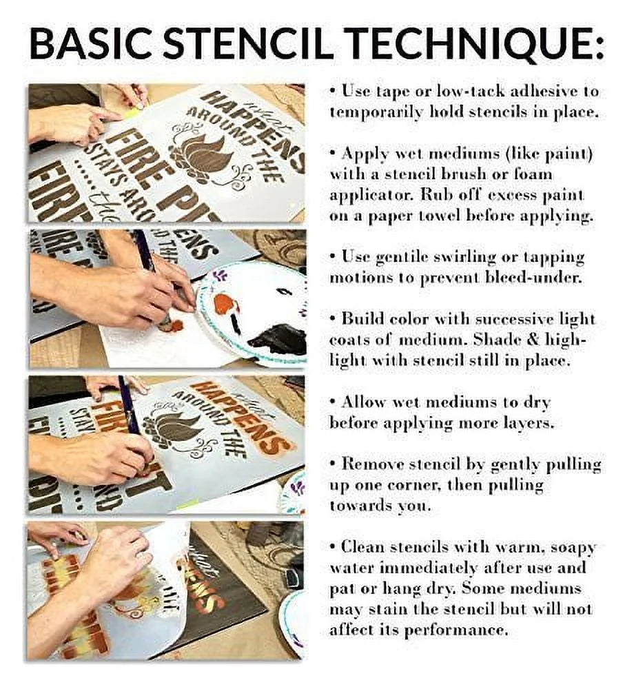 18" x 18" Reusable Mylar Stencil K85649