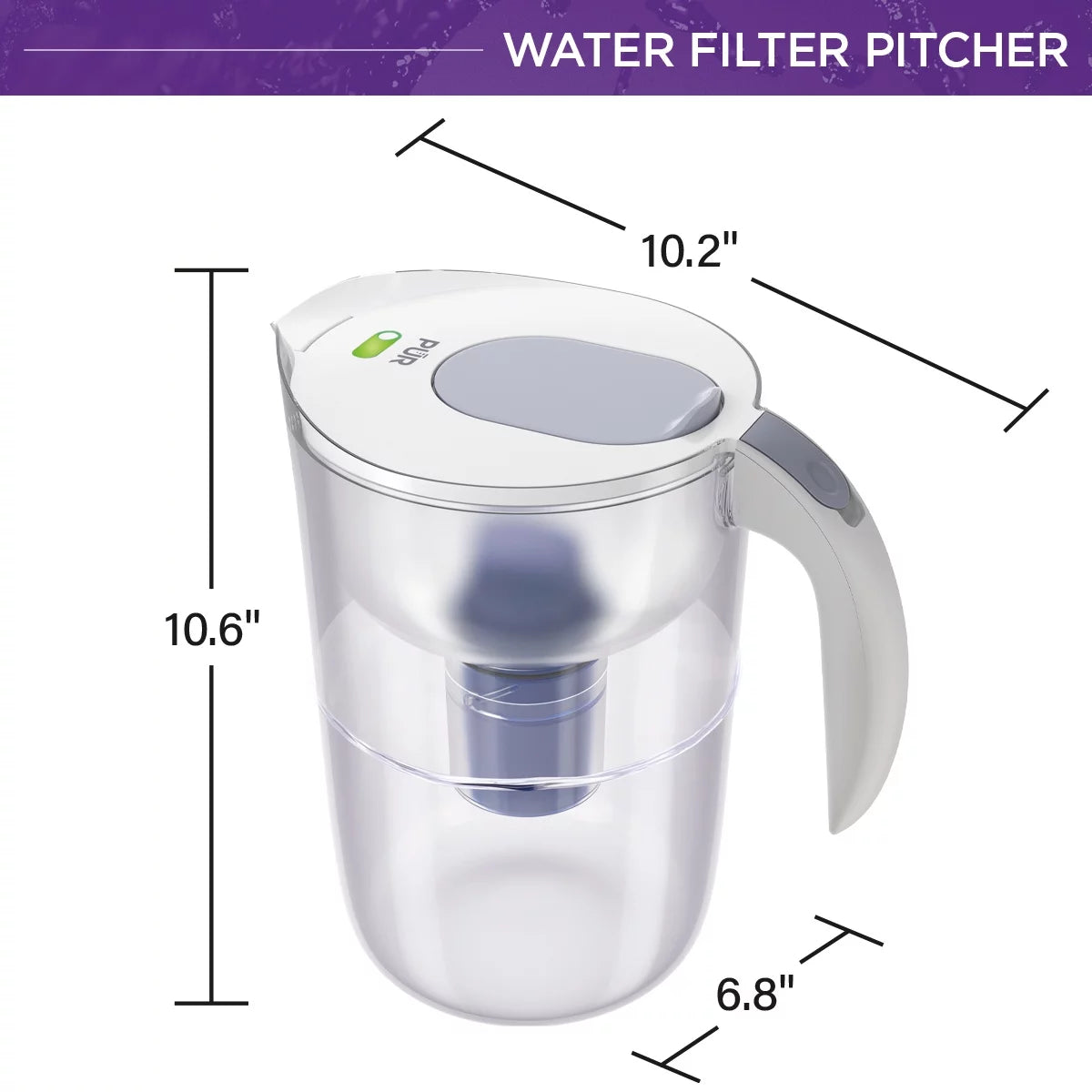 10 Cup Water Pitcher Filtration System M304