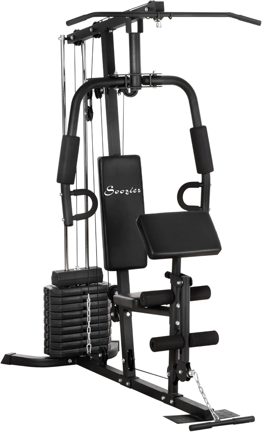 Multifunction Workout Station with 100Lbs Weight Stack B472819
