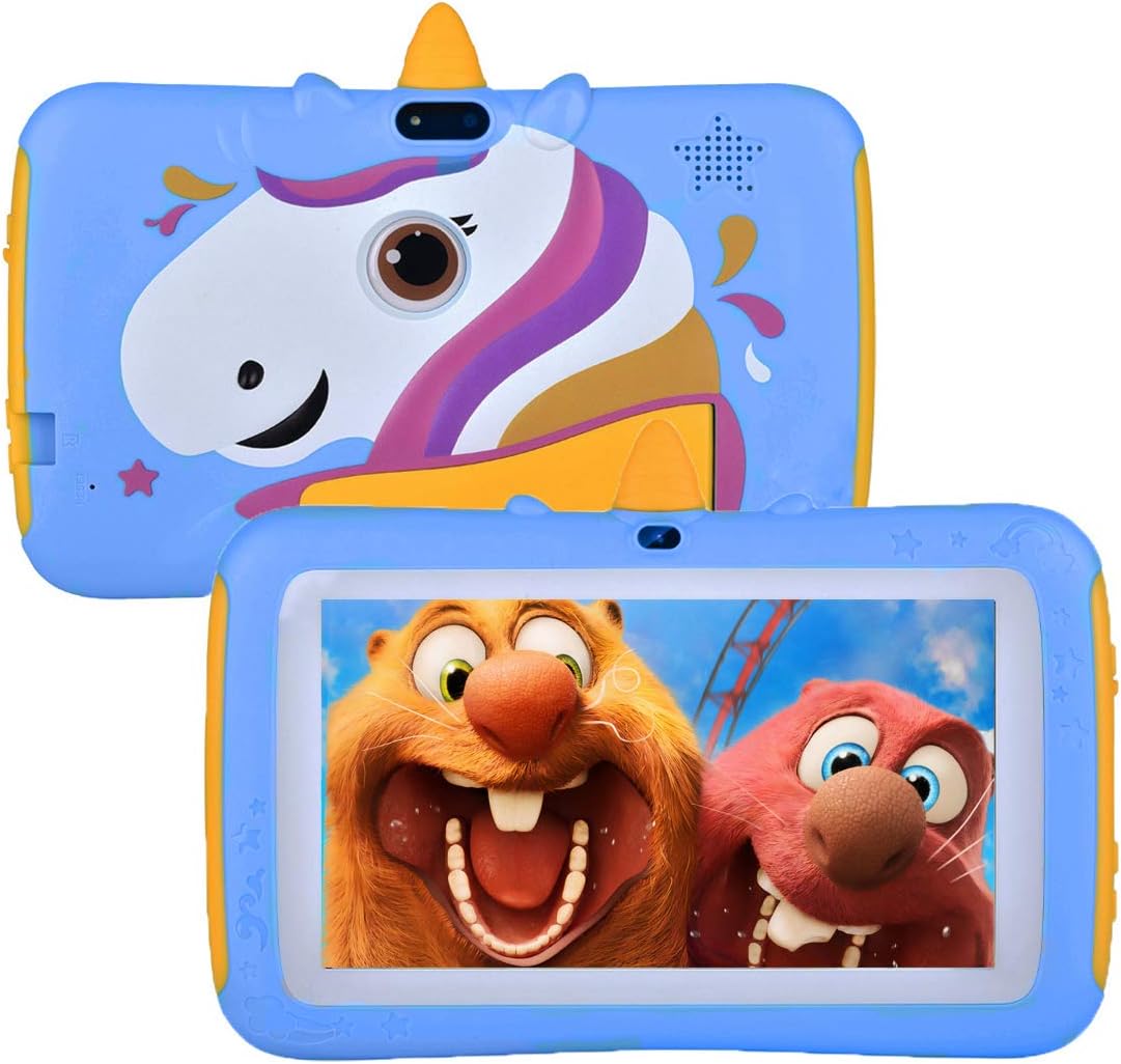 Pink Kids Tablet 7 inch IPS Dual Cameras WiFi Pack of 2 Y706139