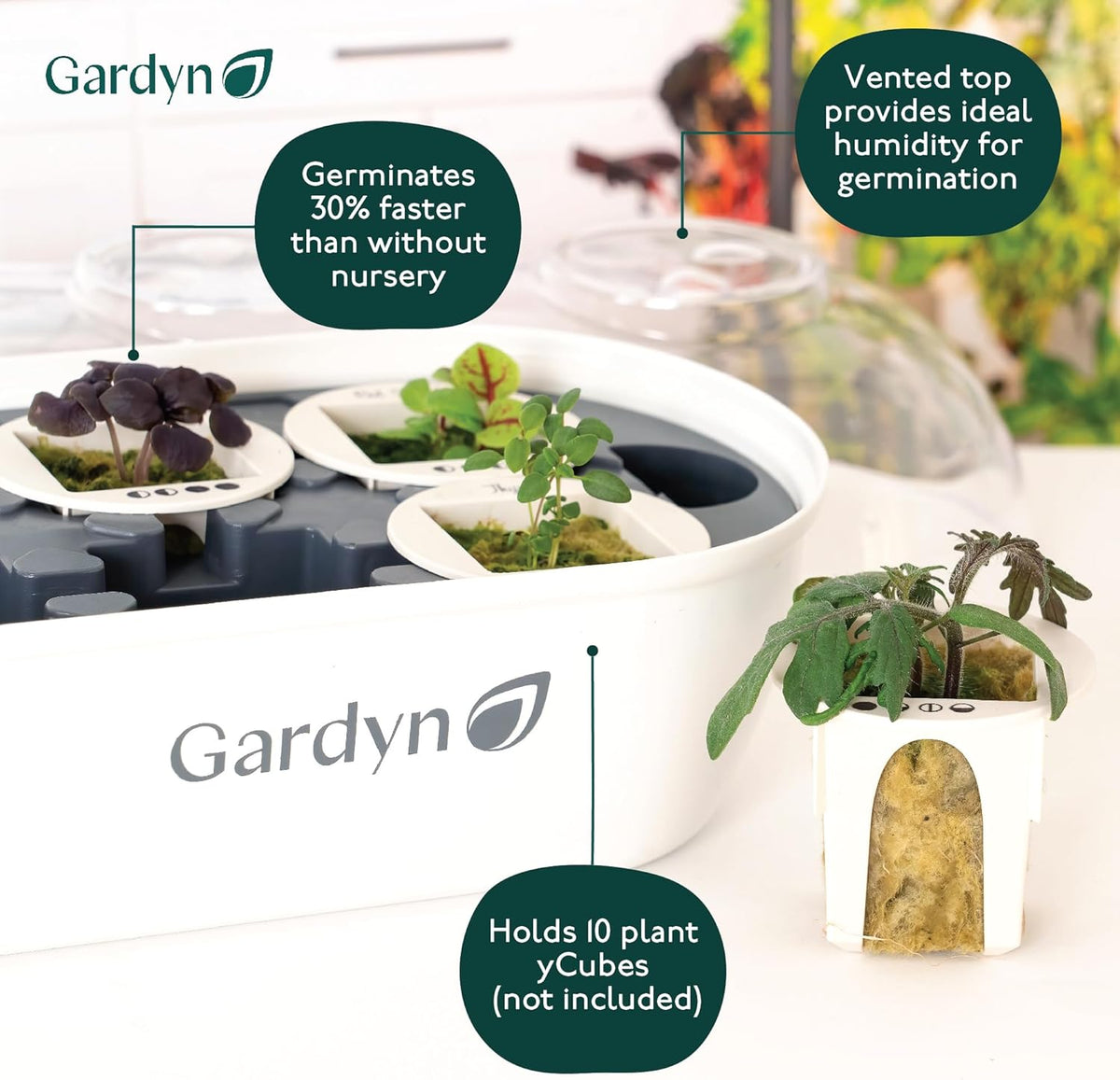 Indoor Garden Seed Starter Tray for Hydroponic Growing Systems O27503
