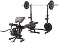 Adjustable Olympic Workout Bench with Squat Rack V33796