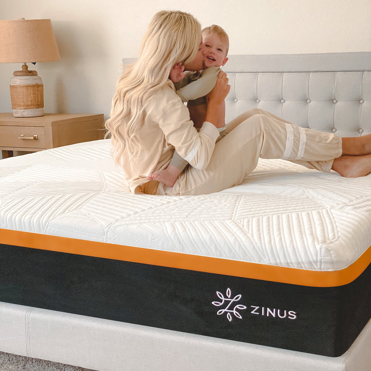 Queen Copper Memory Foam Pocket Spring Hybrid Mattress T2436