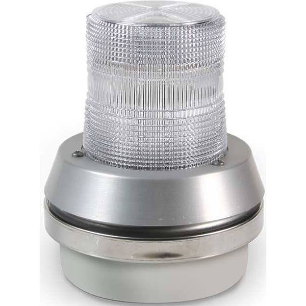 Horn Strobe, White, Cast Aluminum, 120Vac B37017