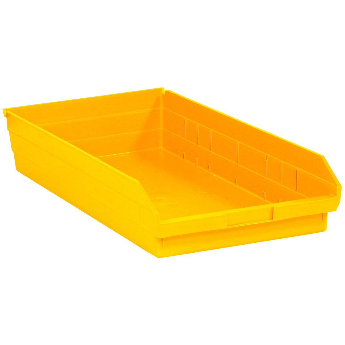 Plastic Shelf Bin Boxes Yellow 6/Case F597893