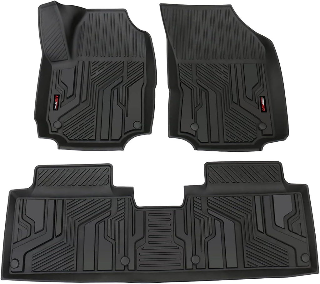 Black TPE All Weather Floor Liners for Chevrolet Equinox 2018-2021 D3977