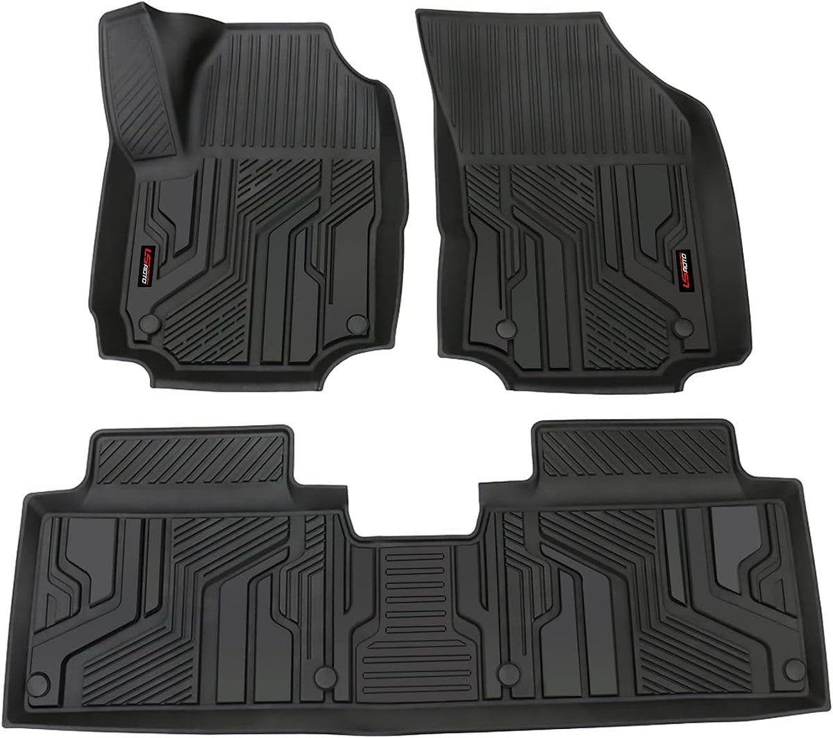 Black TPE All Weather Floor Liners for Chevrolet Equinox 2018-2021 D3977