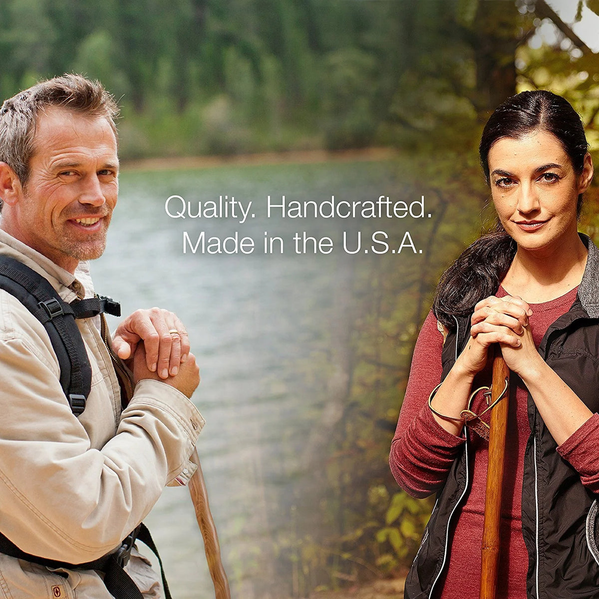 Brown Hickory Walking Stick Q4726