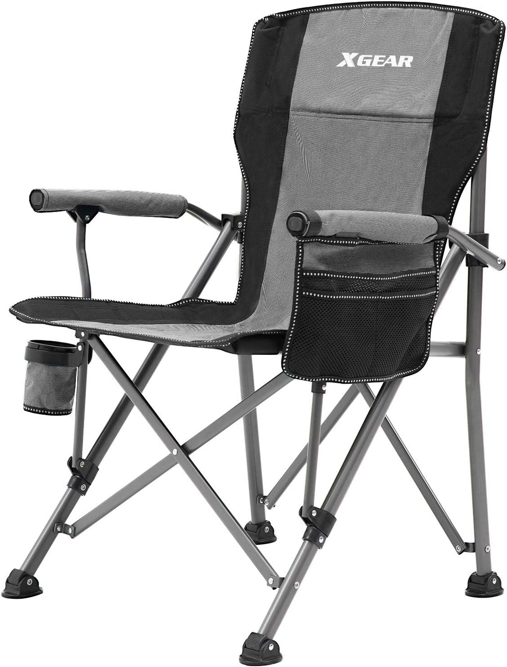 Heavy Duty Camping Chair with Cup Holder and Carry Bag (Blue) U977