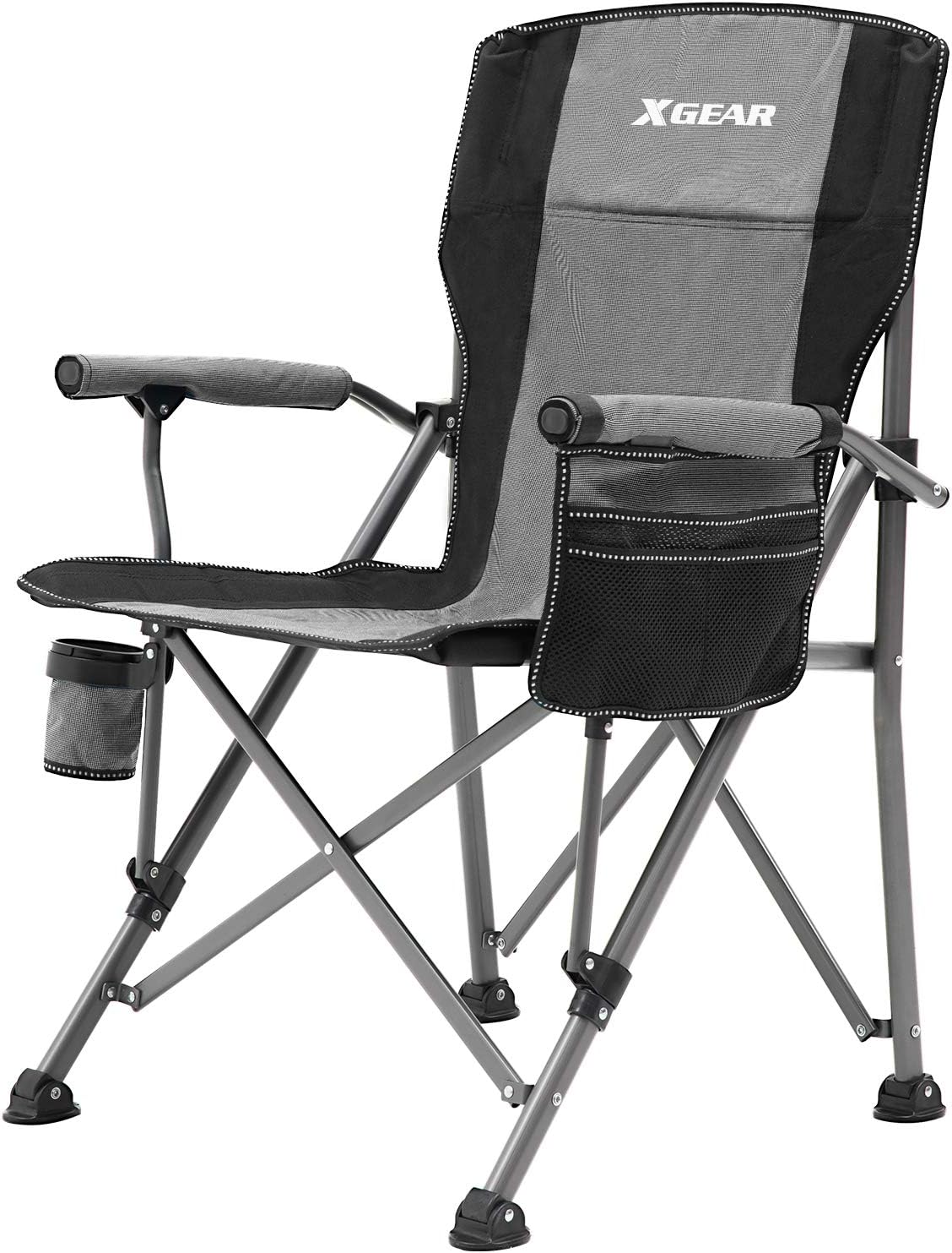 Heavy Duty Camping Chair with Cup Holder and Carry Bag (Blue) U977