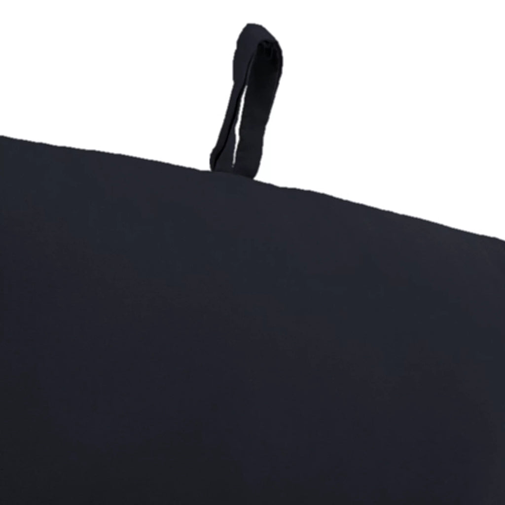 Navy Rectangular Outdoor Chair Cushion with Ties I135527