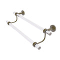 Double Towel Bar with Groovy Accents - Antique Brass - 30 inch B187897