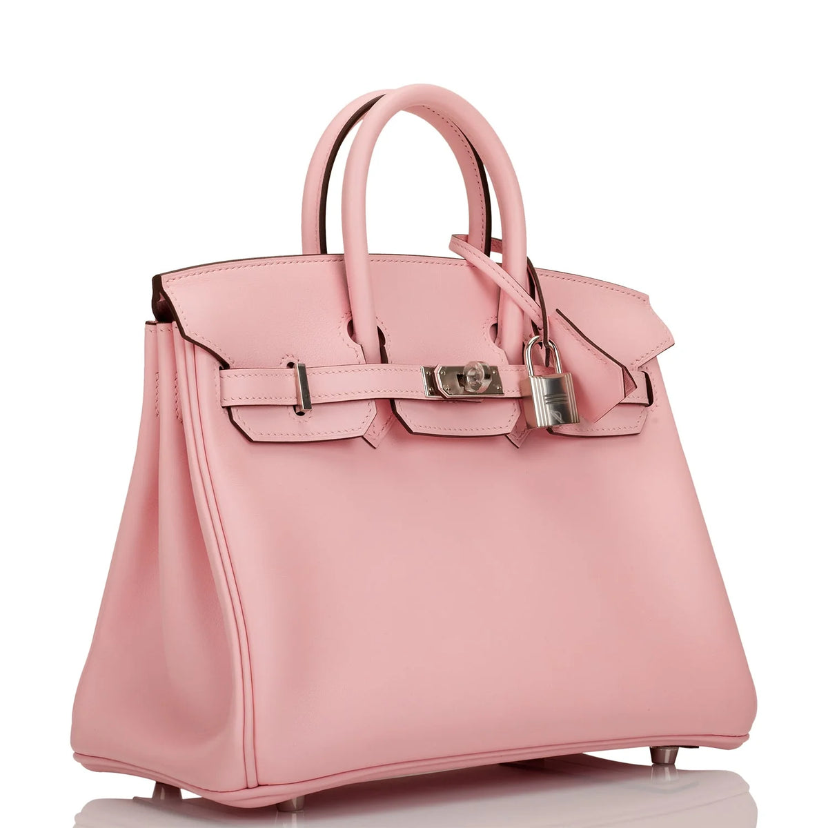 Birkin 25 Rose Sakura Palladium Hardware Q46315