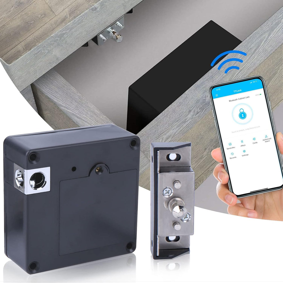 Bluetooth RFID Cabinet Lock, Pack of 2 R79108