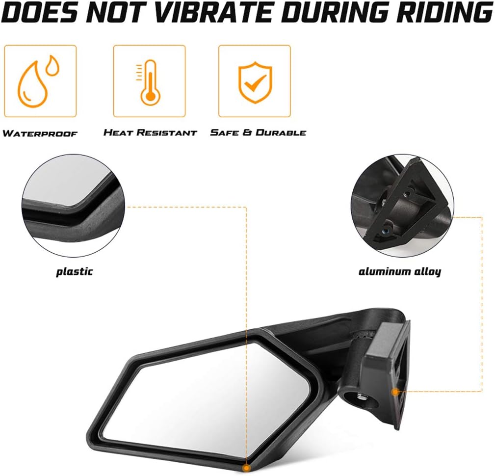 Side Mirrors for 2017-2022 Can Am Maverick X3 G246