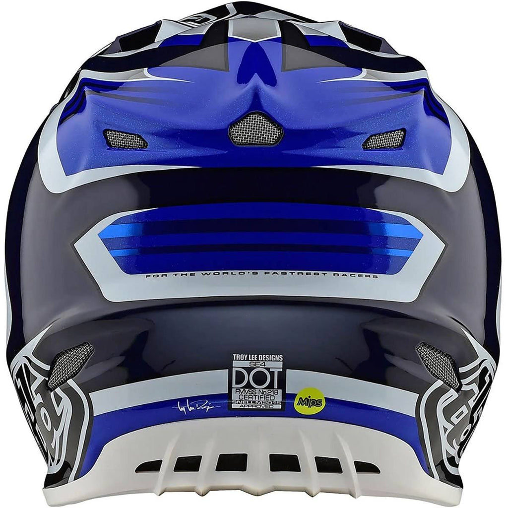 Carbon Flash Blue White Helmet D382718