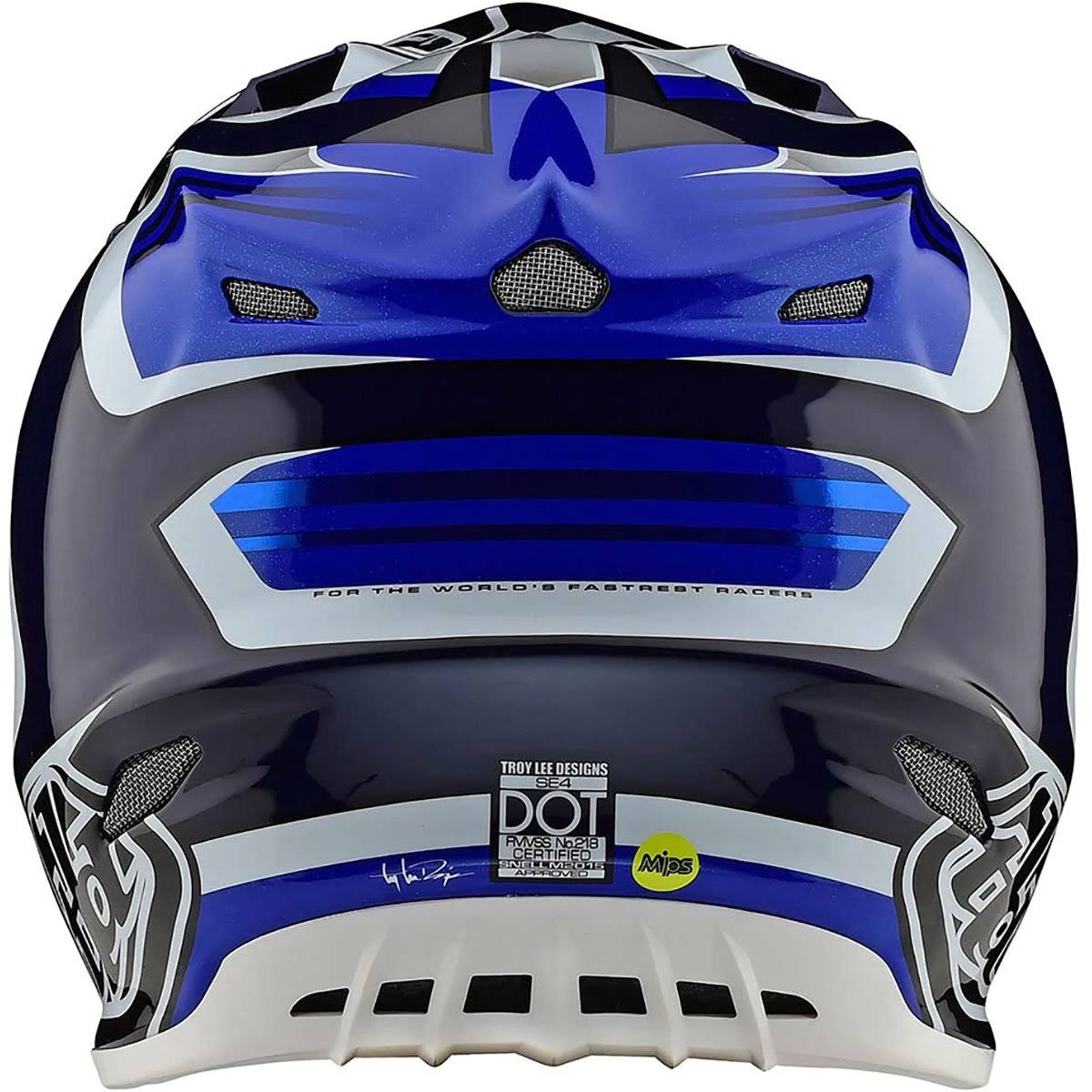 Carbon Flash Blue White Helmet D382718