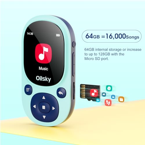 64GB Bluetooth MP3 Player with Clip X796
