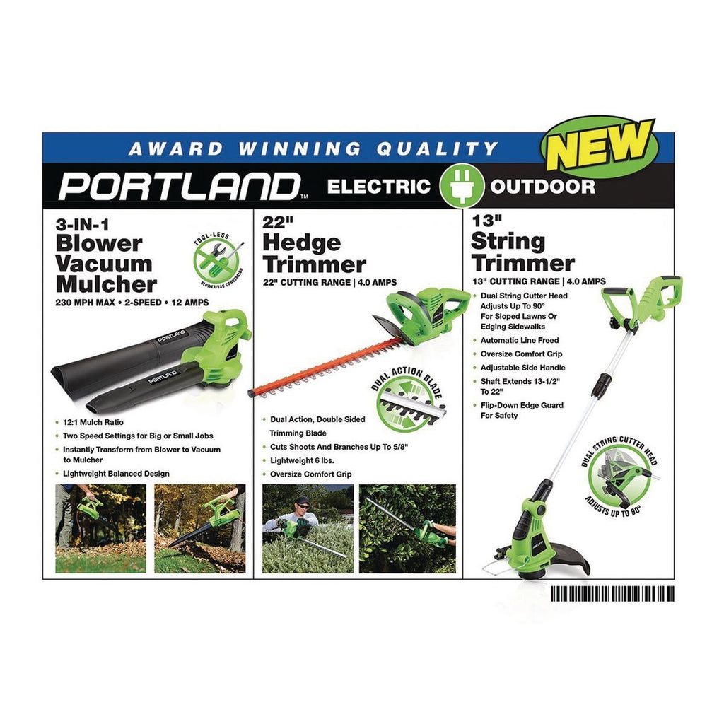 12 Amp 3-in-1 Electric Blower Vacuum Mulcher N78083