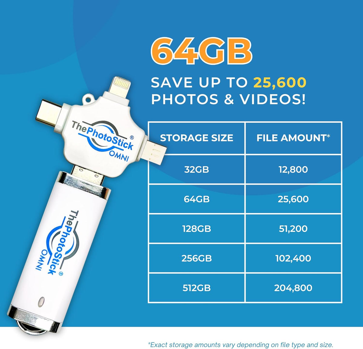 64GB Secure Photo & Video Backup and Transfer Device I6755