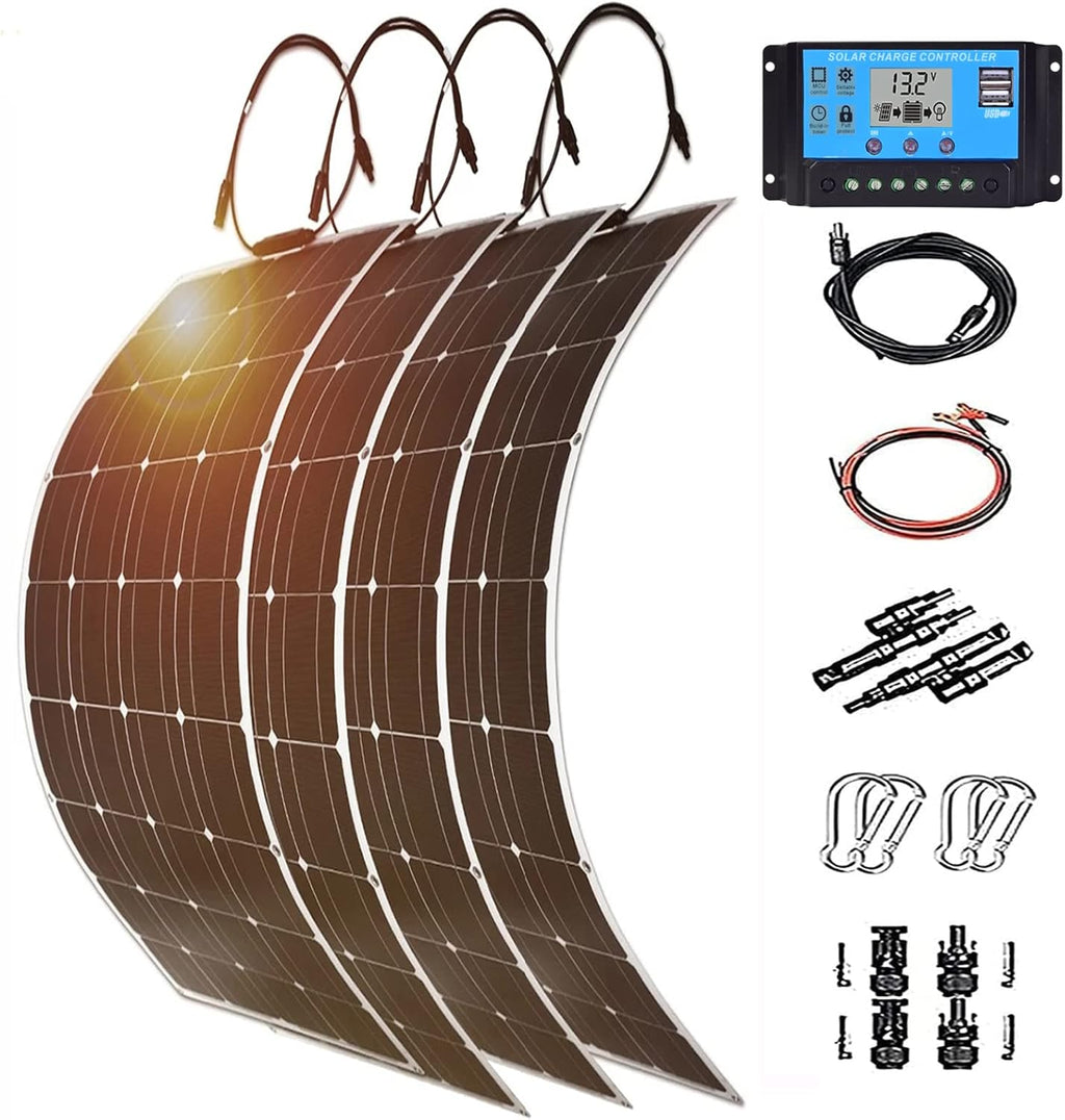 2pcs 200W Monocrystalline Flexible Solar Panel Kit K699