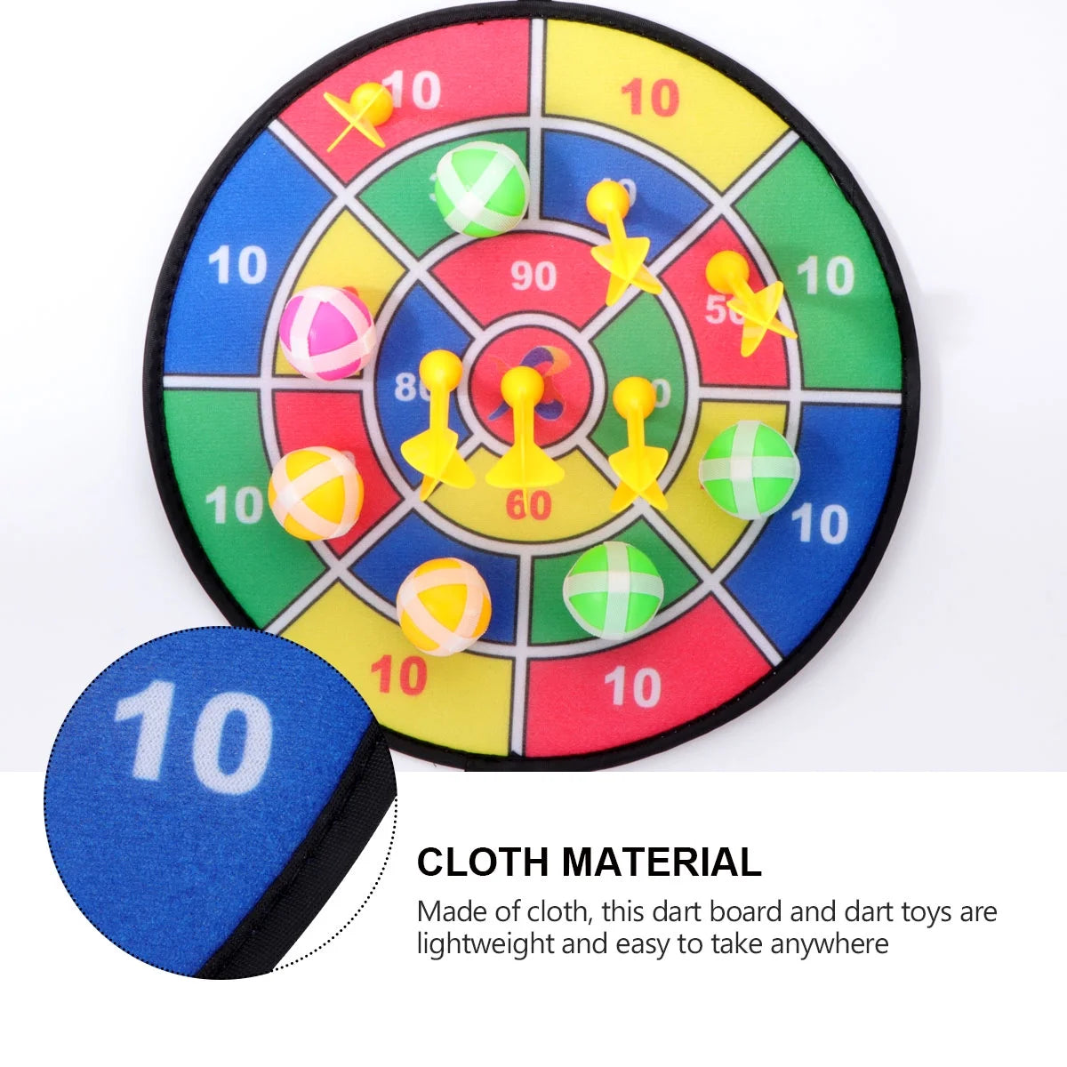 Sticky Ball Shooting Toy Party Game Supplies (30cm, 6pcs Sticky Ball and 6pcs Darts) I774784