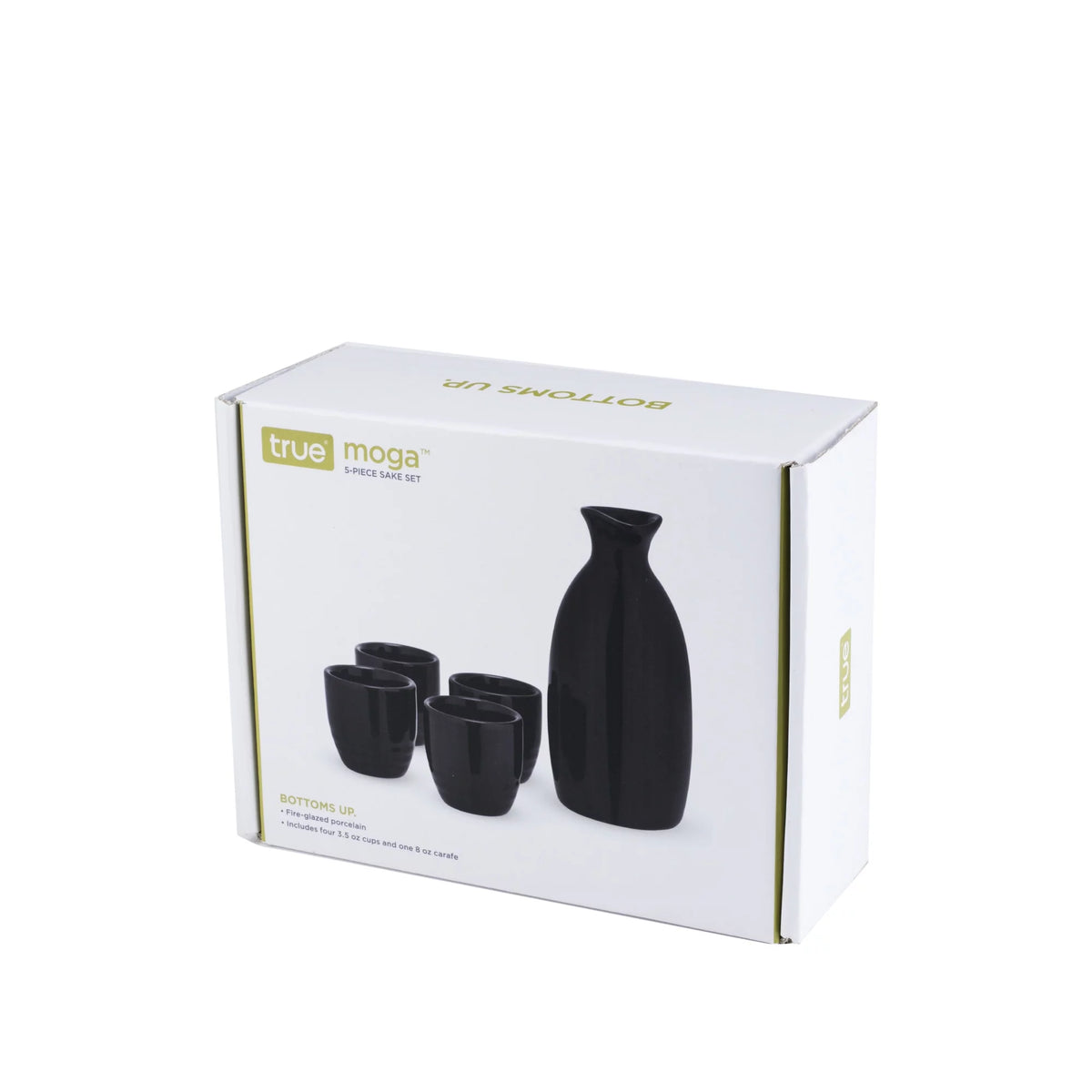 Black Stoneware Sake Set V9363