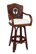 Indoor Swivel Rattan Counterstool U703