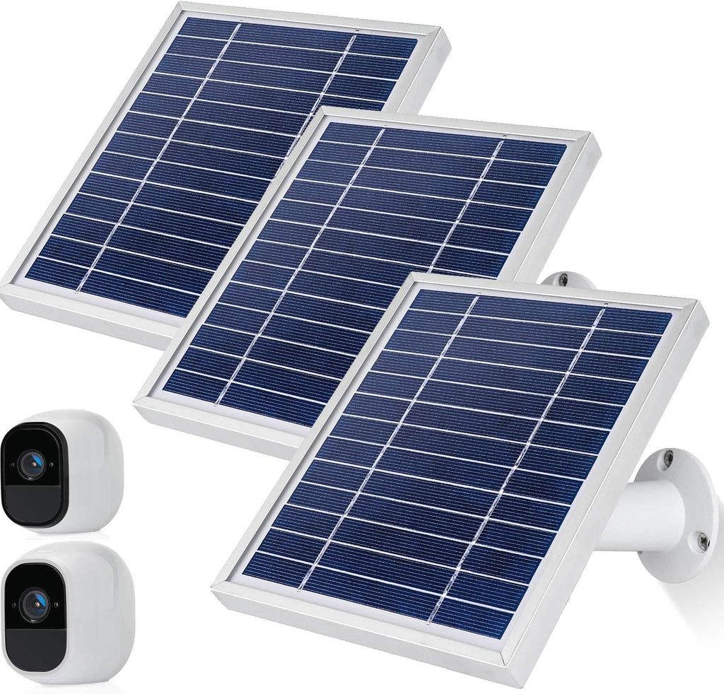 Solar Panel 3 Pack with 11.8feet Power Cable and Adjustable Mount J820908