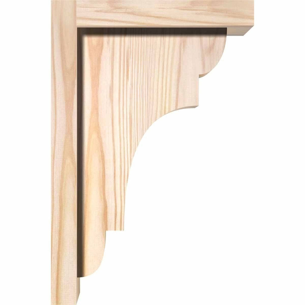 New Brighton Smooth Corbel with Backplate, Douglas Fir L40613