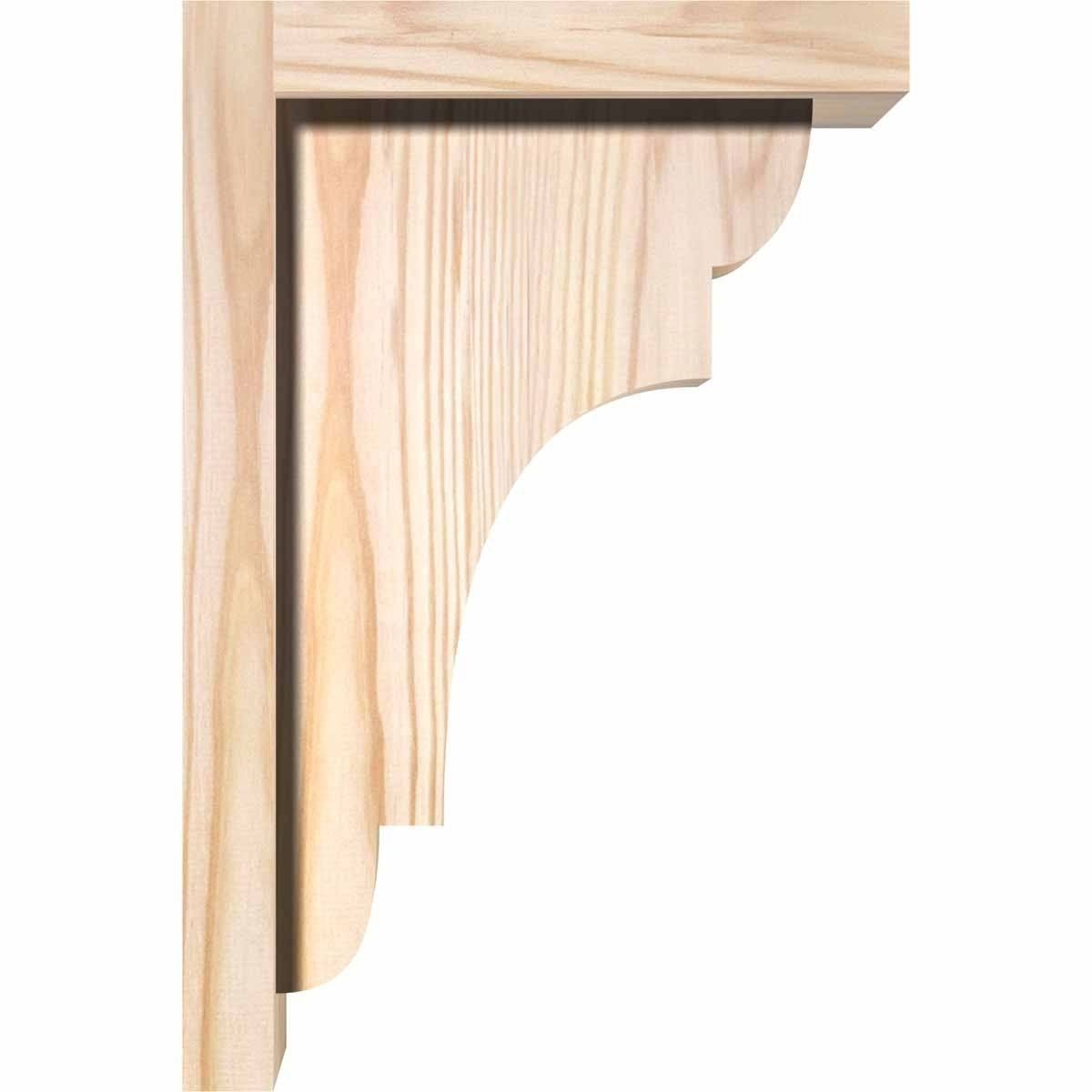 New Brighton Smooth Corbel with Backplate, Douglas Fir L40613