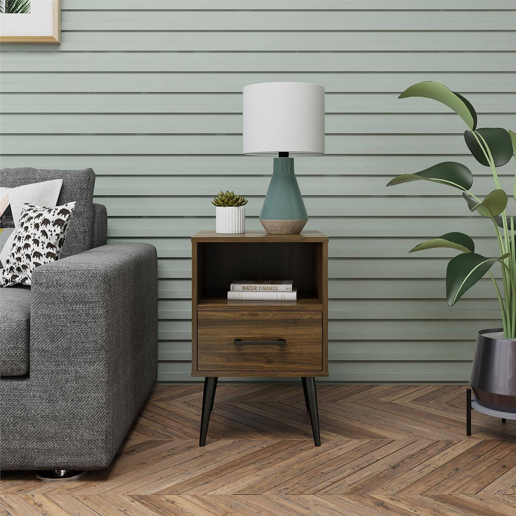 Walnut End Table X117355