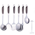 6 Pcs Stainless Steel Cooking Utensils Set with Holder I6226