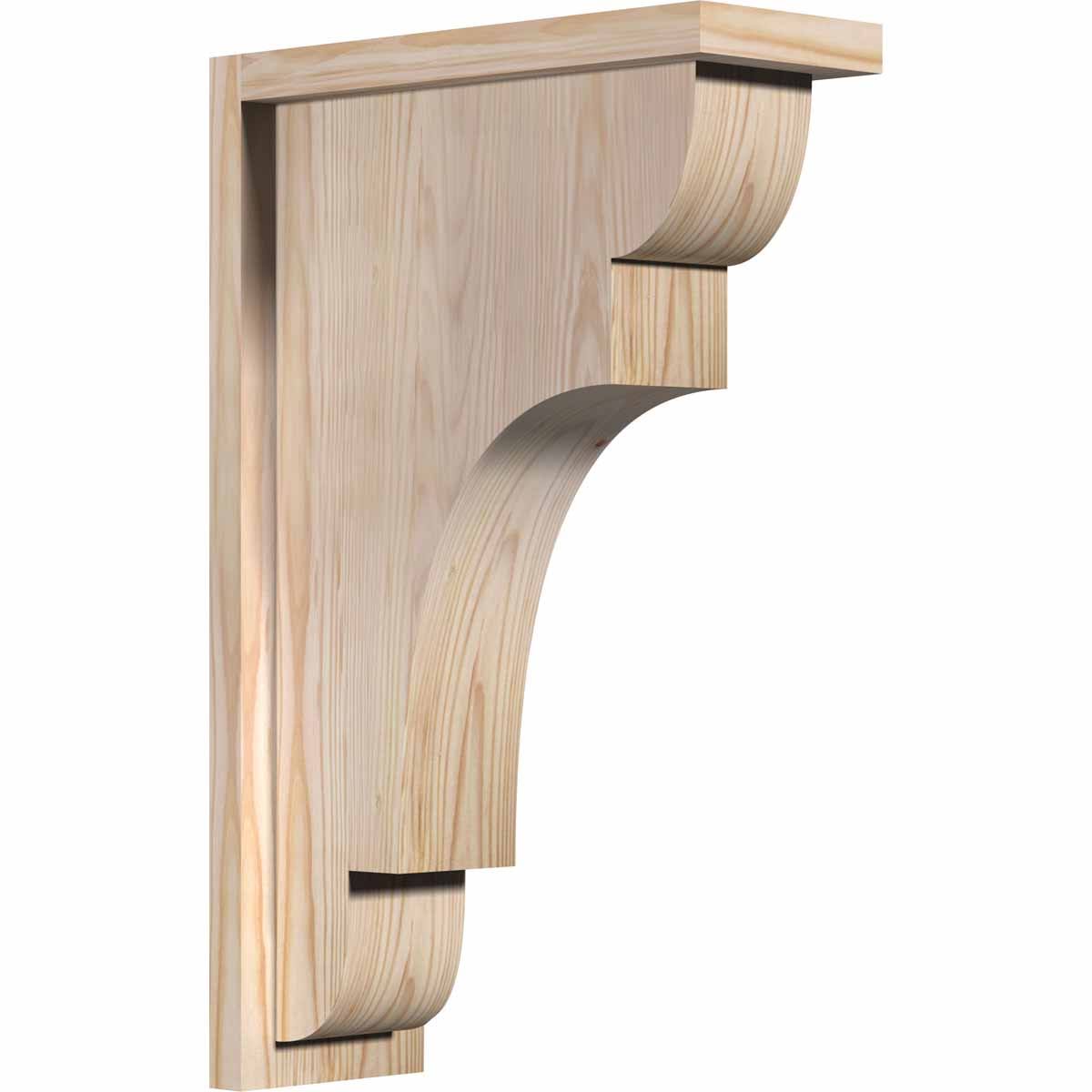 New Brighton Smooth Corbel with Backplate, Douglas Fir L40613