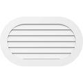 Horizontal Round Ended Surface Mount PVC Gable Vent M87058
