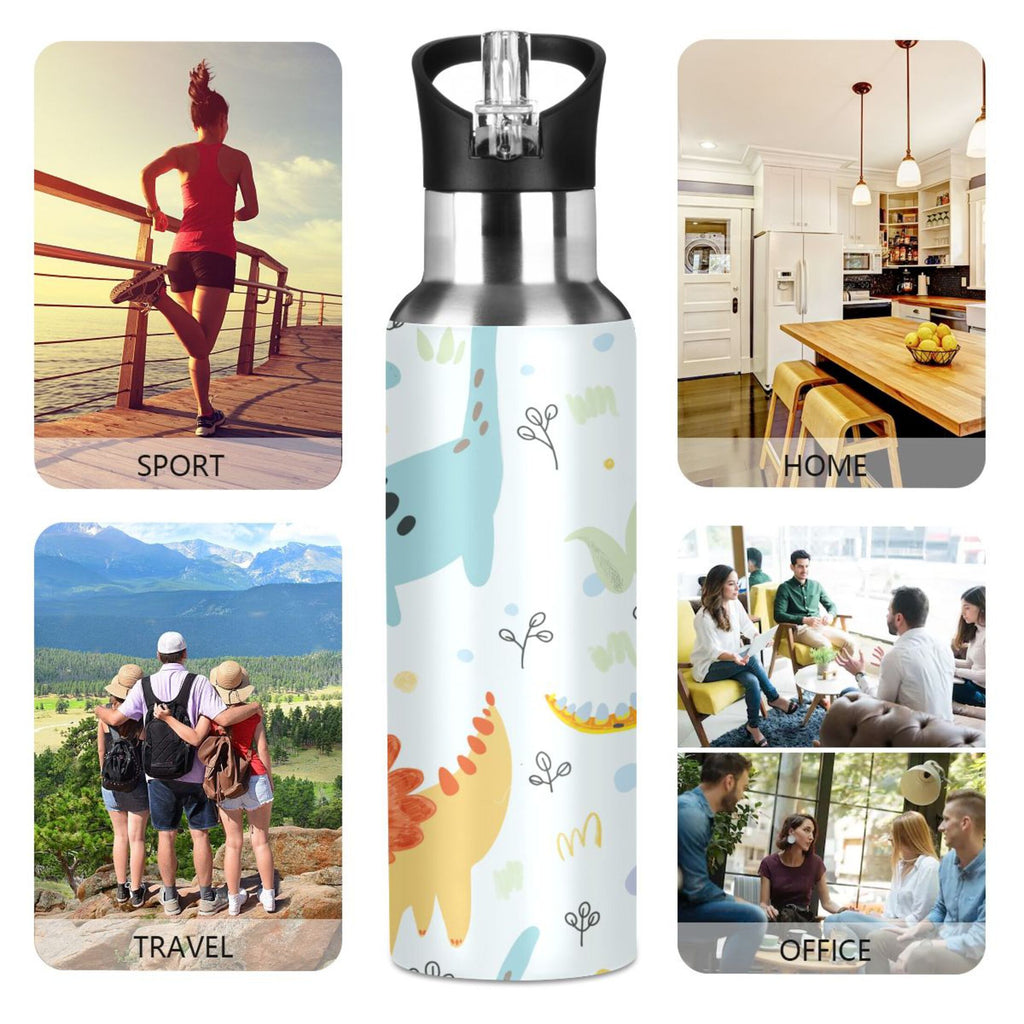 Stainless Steel Insulated Water Bottle with Straw Lid X2005