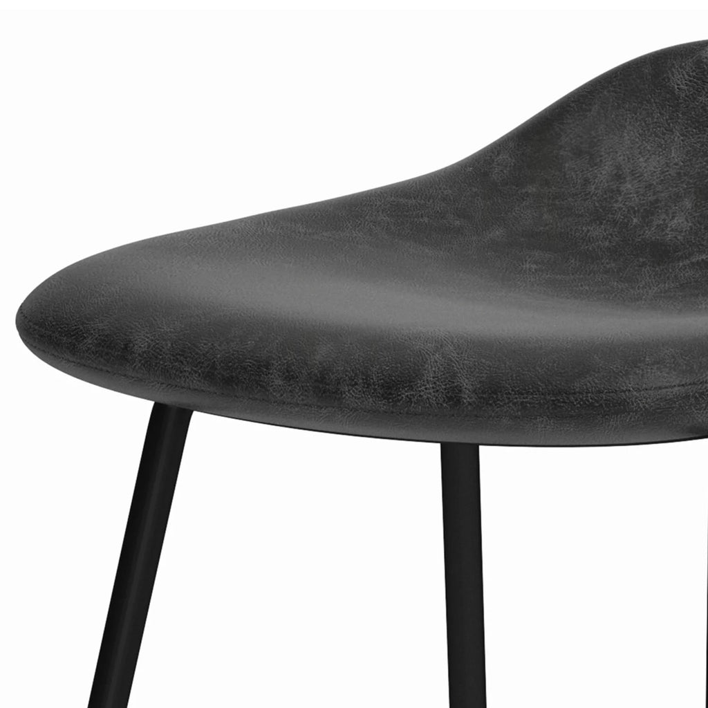 Charcoal Grey Faux Leather Height Stool R56702