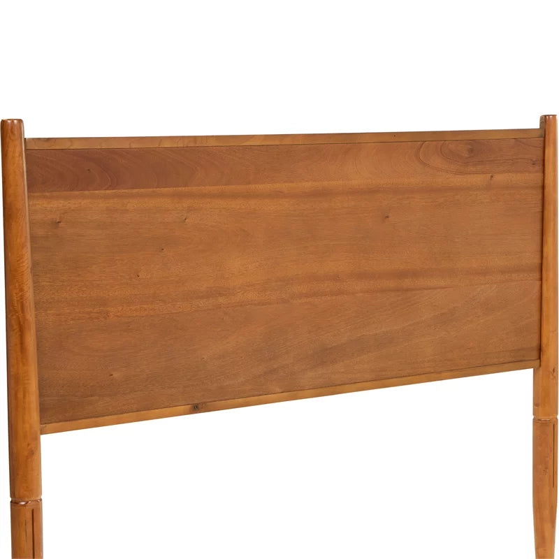 Solid Wood Full Platform Bed in Oak Y22907