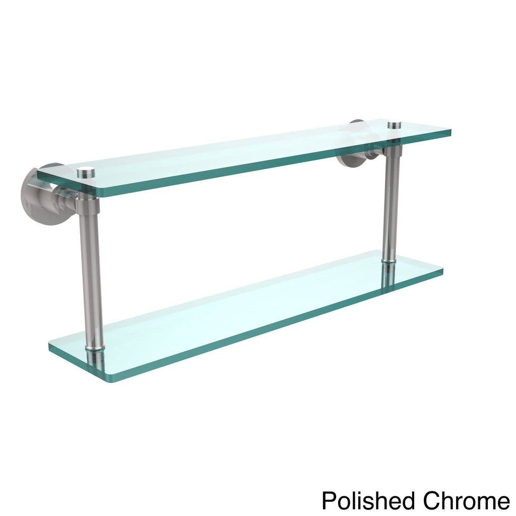 22x22 Two Tiered Glass Shelf Oil Rubbed Bronze G323166
