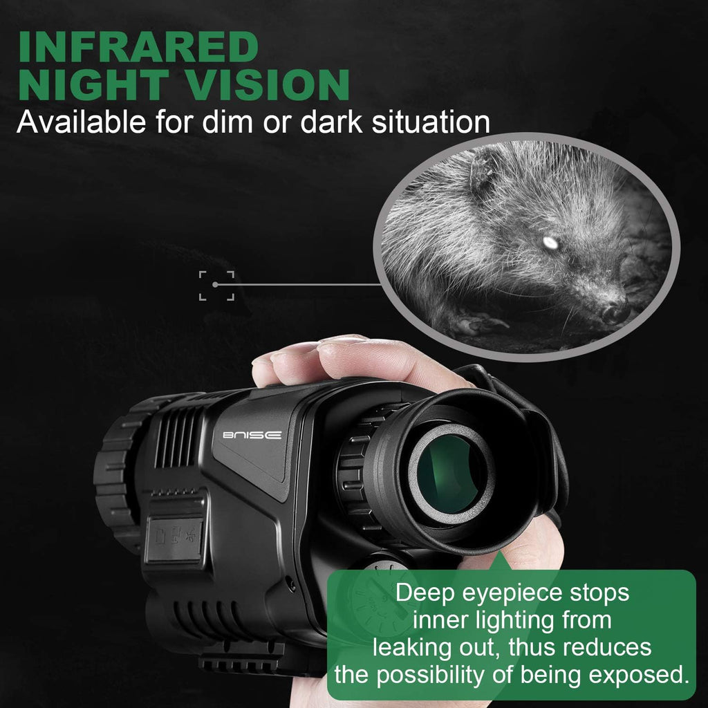 8x40 Infrared Night Vision Monocular Digital Camera with Video Playback USB Output 8G TFCard Z357