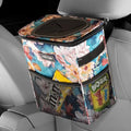 Black 2 Gallons Car Trash Can with Lid and Storage Pockets Y959
