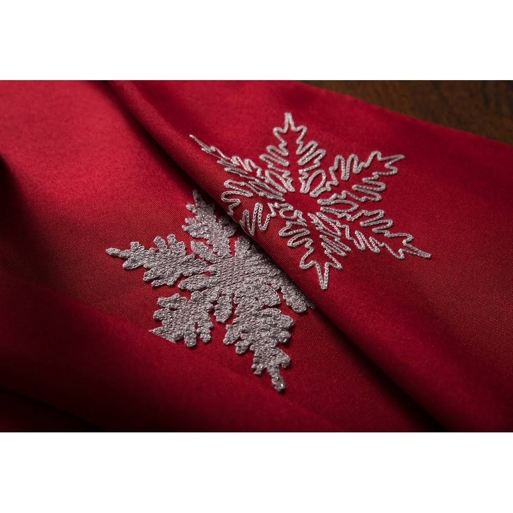 Red Square Christmas Tablecloth 60 by 60-Inch V246