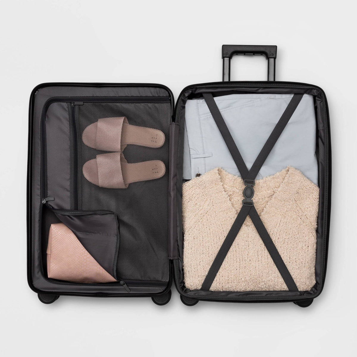 Hardside Spinner Suitcase Black J706