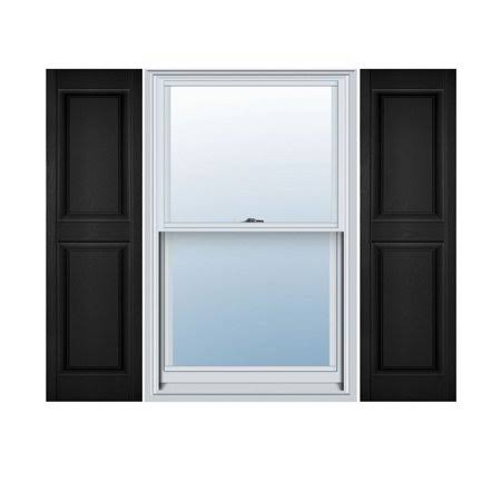 Black Raised Panel Shutters Per Pair H1789