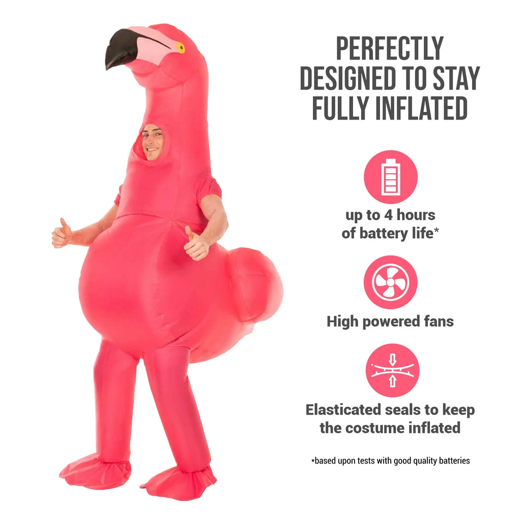 Pink Inflatable Flamingo Costume W991