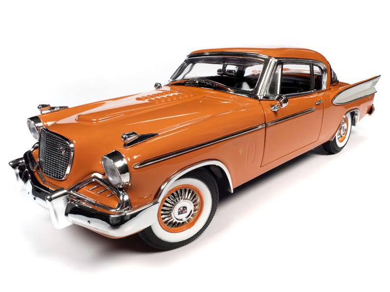 Coppertone Orange and White 1/18 Diecast Model Car V108134