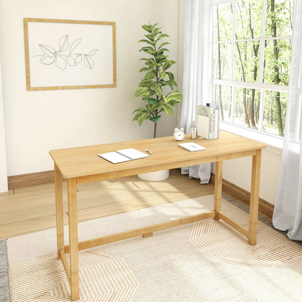 Wooden Desk 55" Natural S38023