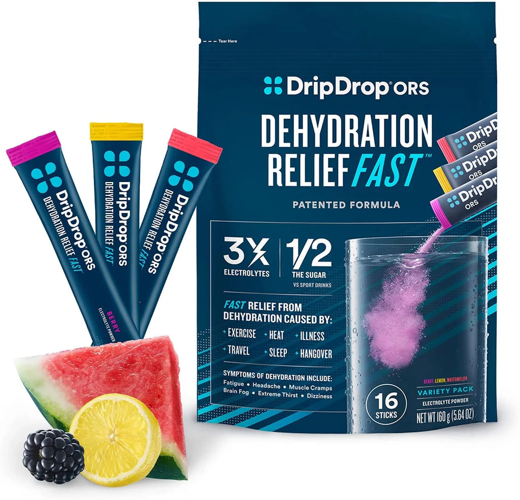 16 x 8 Oz Servings Electrolyte Powder Variety Pack H34007