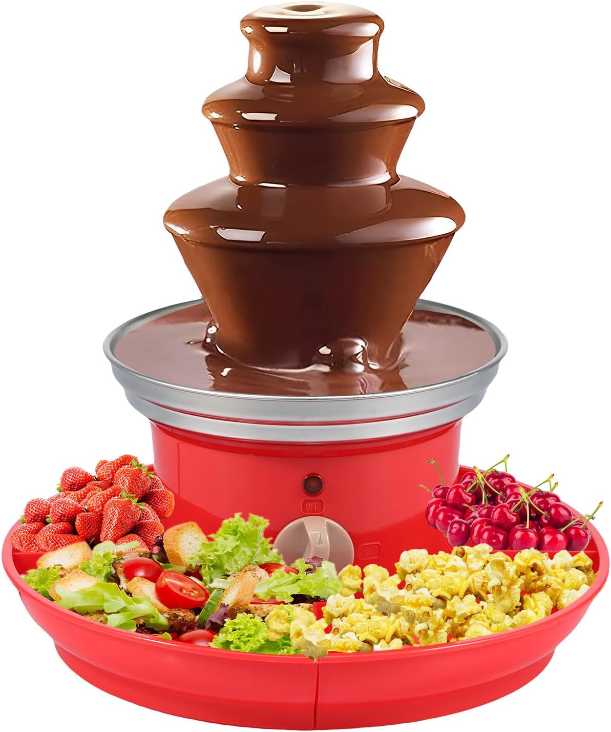 3 Layer Stainless Steel Chocolate Fountain 17oz Capacity B92884